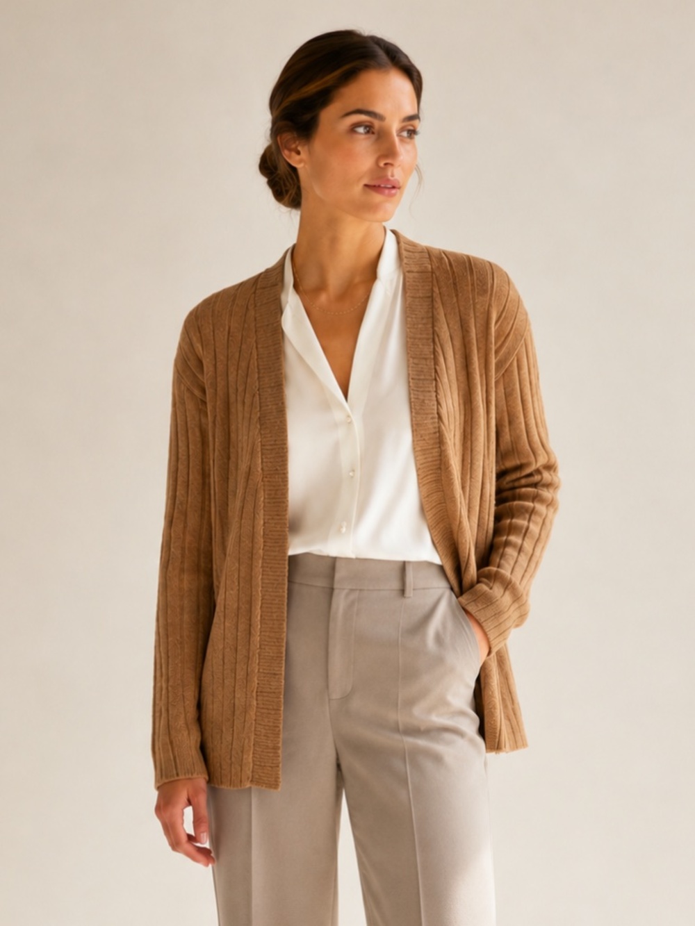 Vintage 1970s Adolfo at Saks Fifth Avenue Cashmere Blend Cardigan Sweater, XS/S